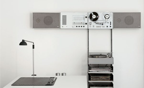 Braun Wandanlage TS45 TG60 und L470 Turntable PCS 5