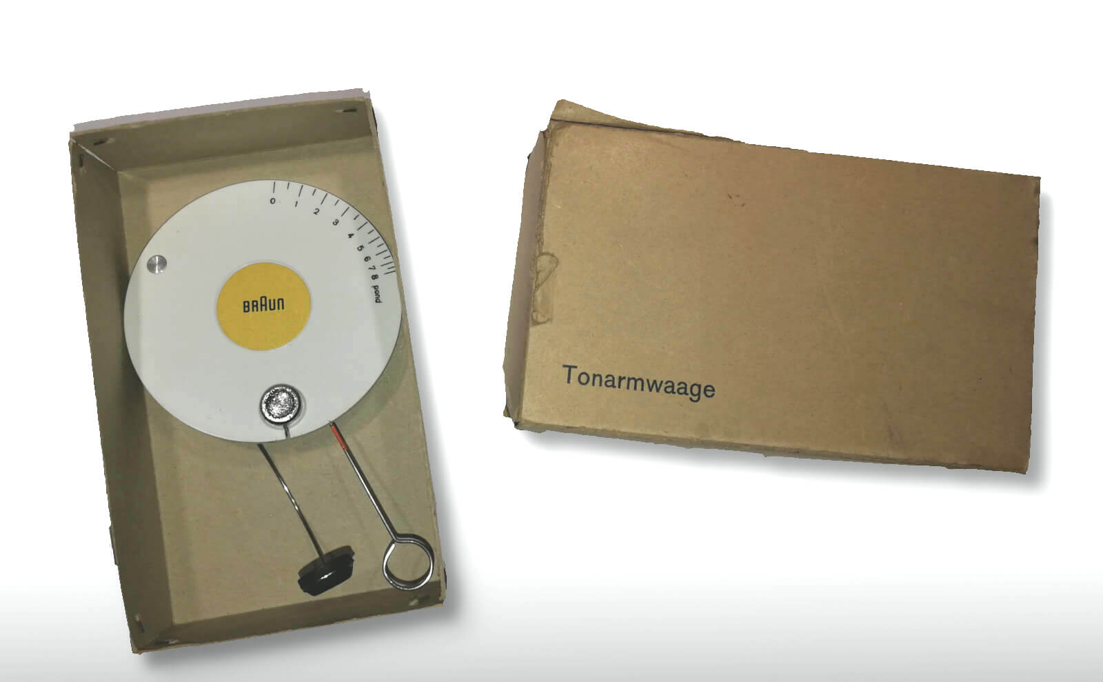 Braun stylus tracking force gauge design Dieter Rams