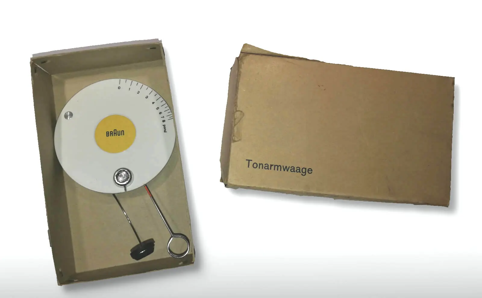 Braun stylus tracking force gauge design Dieter Rams